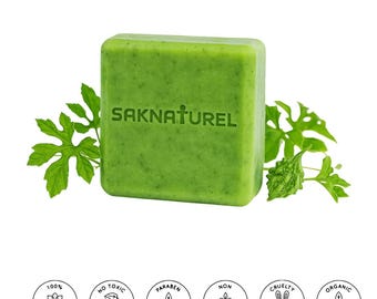 SAVON ASOSI Cerasee Savon, Savon Asosi vert naturel, Melon amer Savon anti-taches pigmentaires éclaircissant la peau Savon artisanal fait main éclaircissant la peau