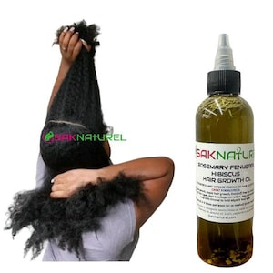 EXTRA STRENGTH Rosemary Fenugreek Hair Growth oil -Ayurverdic Hair growth oil - Hibiscus Hair growth oil - Indian Hair Growth oil- Long Hair