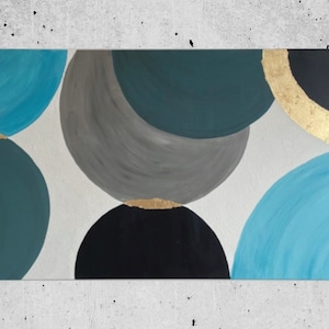 Abstract painting modern art 120 x 70 cm on stretched canvas