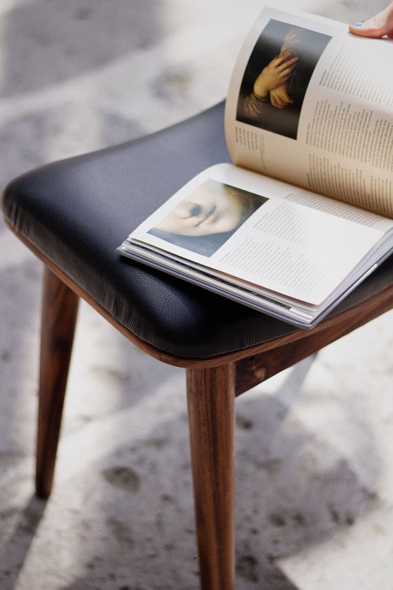 Short leather stool outlet
