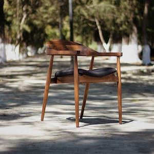 Wood Dining Chair | MCM Accent Chair | Scandinavian Furniture | Retro Modern Chair | Wood Side Chair | Wood Reading Chair