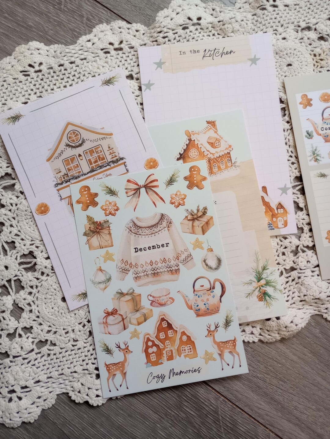 December Wishes Printable Planner and Journal Kit - Etsy