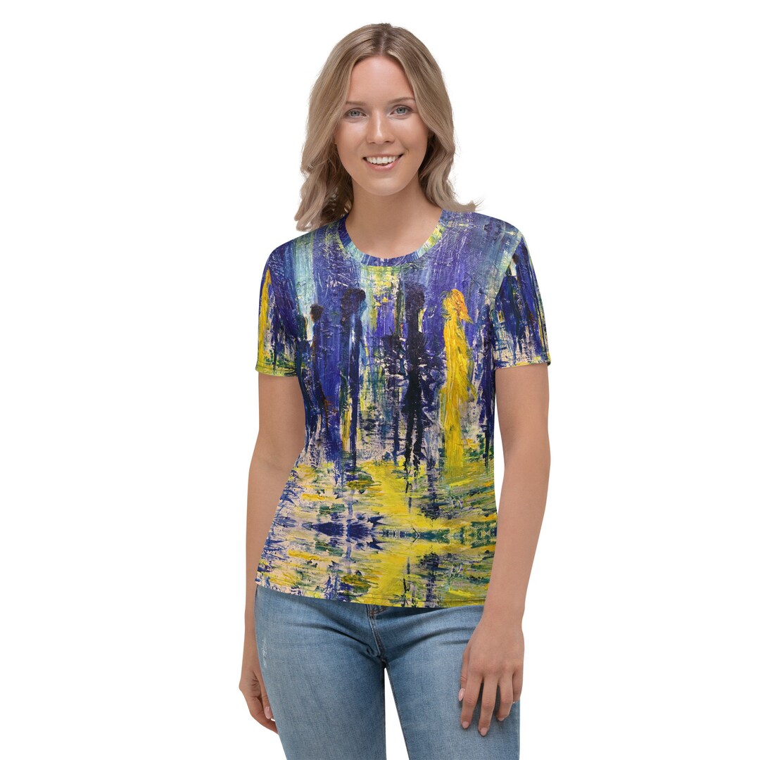 Artistic Print 3/4 Sleeve Top main image 1
