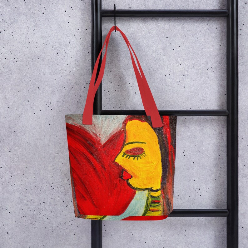 Surreal Art Canvas Tote Bag Artsy Tote Bag Painting Tote Etsy