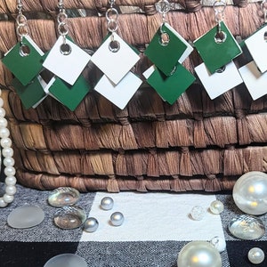 Michigan State Football paper earrings