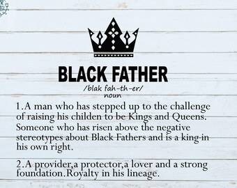 Download Black Father Definition Svg Etsy