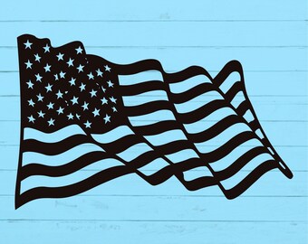 Download Waving American Flag Svg Etsy