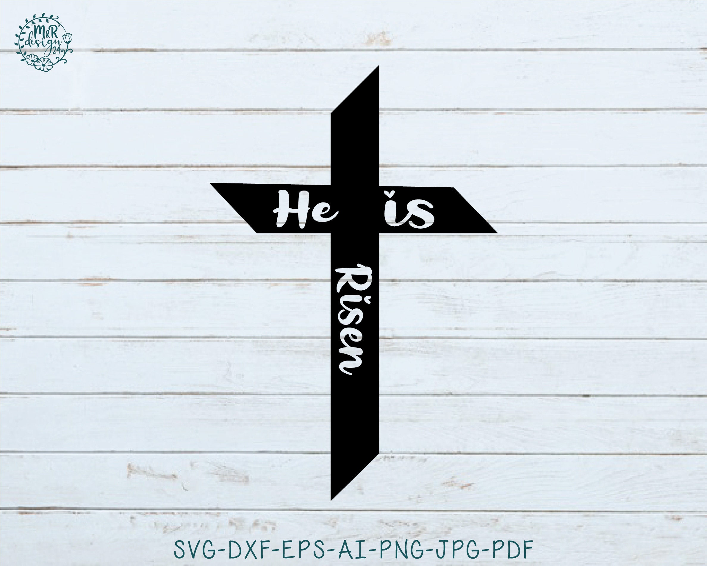 He is Risen Svgeaster Svgchristian Svgdistressed Cross Svg - Etsy