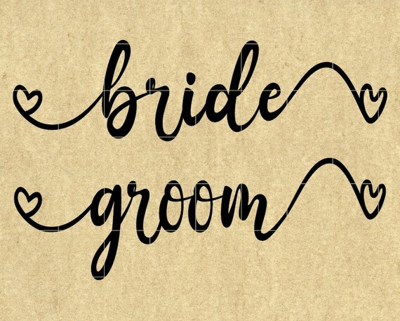 Bride & Groom SVG Bride Groom SVG Wedding SVG Bride Svg - Etsy