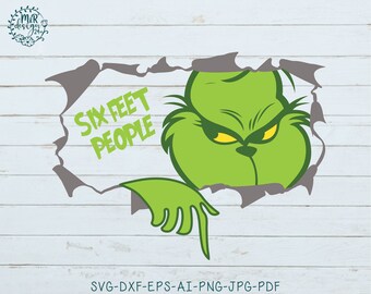 6 Feet People Grinch Svg Grinch 