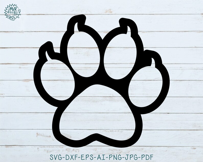 Free Free Paw Print Monogram Svg 279 SVG PNG EPS DXF File
