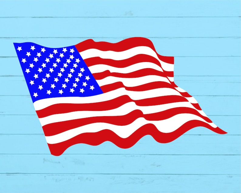 Download American waving flag SVG American waving flag printable ...