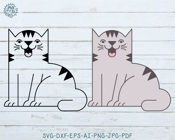 Download Cat Svg Bundle Cat Clipart Black Cat Cute Cat Silhouette Etsy