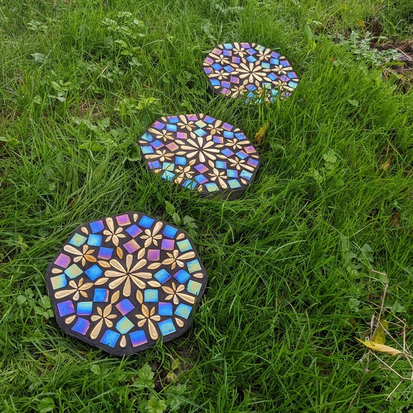 Decorative Stepping Stones Etsy