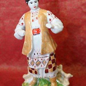 Vintage Odarka figurine -porcelain 1970s - Ukraine, USSR