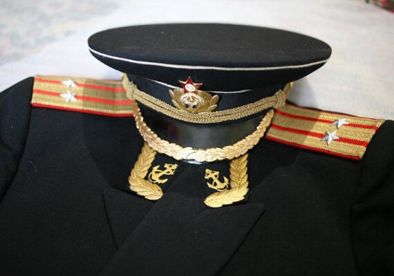 Soviet military uniform Russian Navy officer Blazer 1970s | Etsy