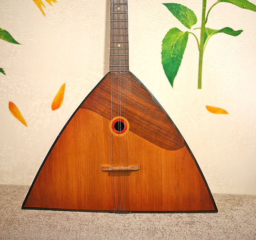 Vintage Balalaika 6 String Folk Musical Instrument 1970s Etsy