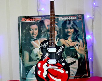Miniature Decorative Guitar 40cm – Rolling Stones Design