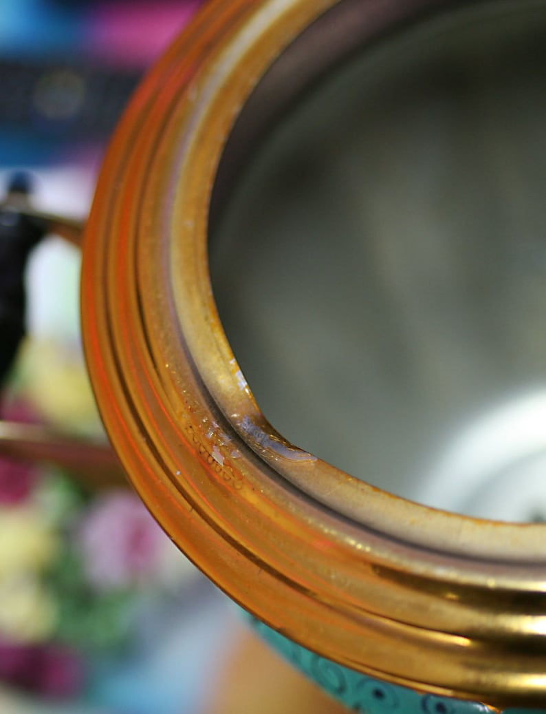 Vintage Hand Painted Electric Samovar, Soviet USSR Tea Pot image 6