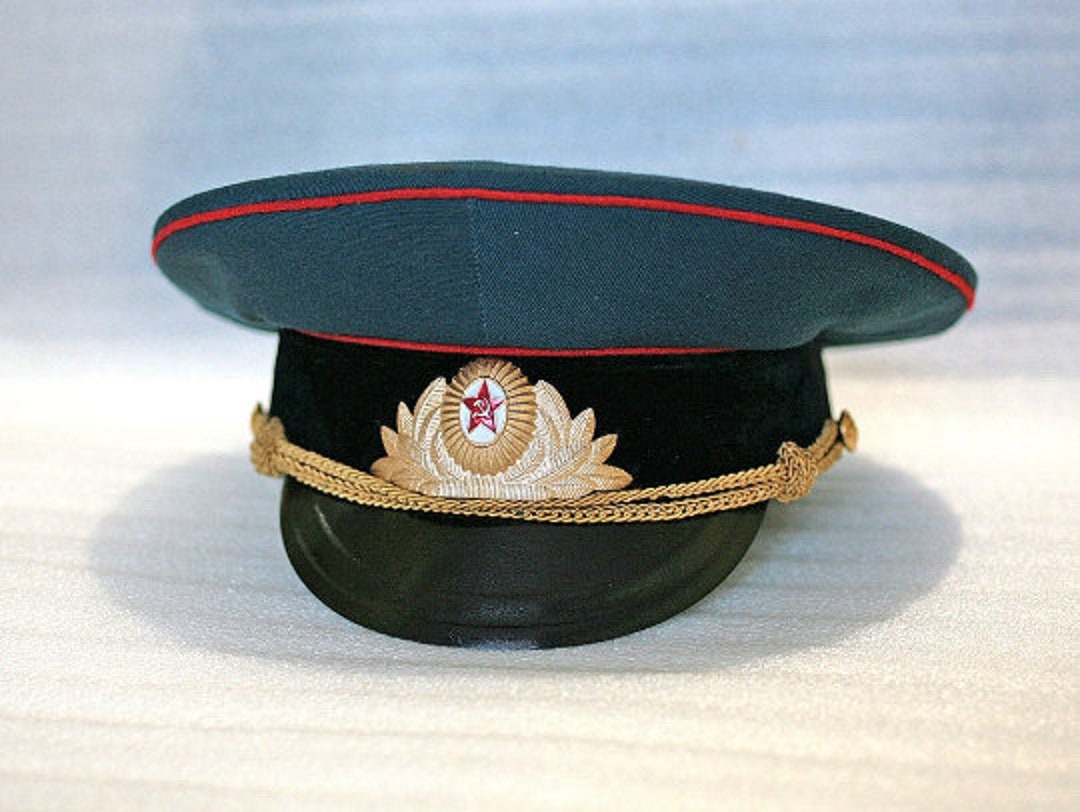 Ceremonial Cap of an Officer of the Soviet Army 1980s Army and Navy of