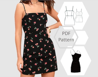 patterned mini dress