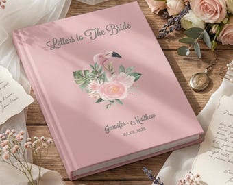 Letters to The Bride : Custom Name Journal Bridal Shower Memory Book