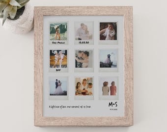 Custom Polaroid Photo Gift: Picture Collage Print for Parents, Siblings, Couples & Friends