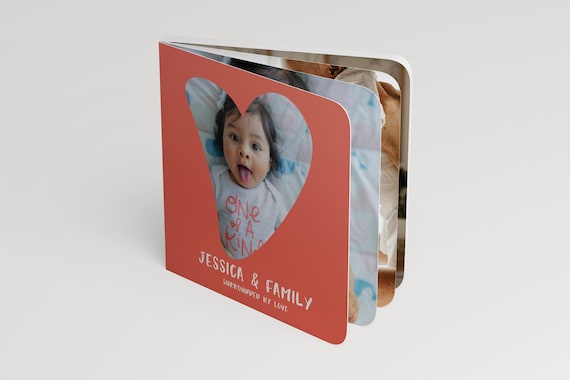 Custom Baby Memory Book Toddler Story Photo Board for First Birthday Gift