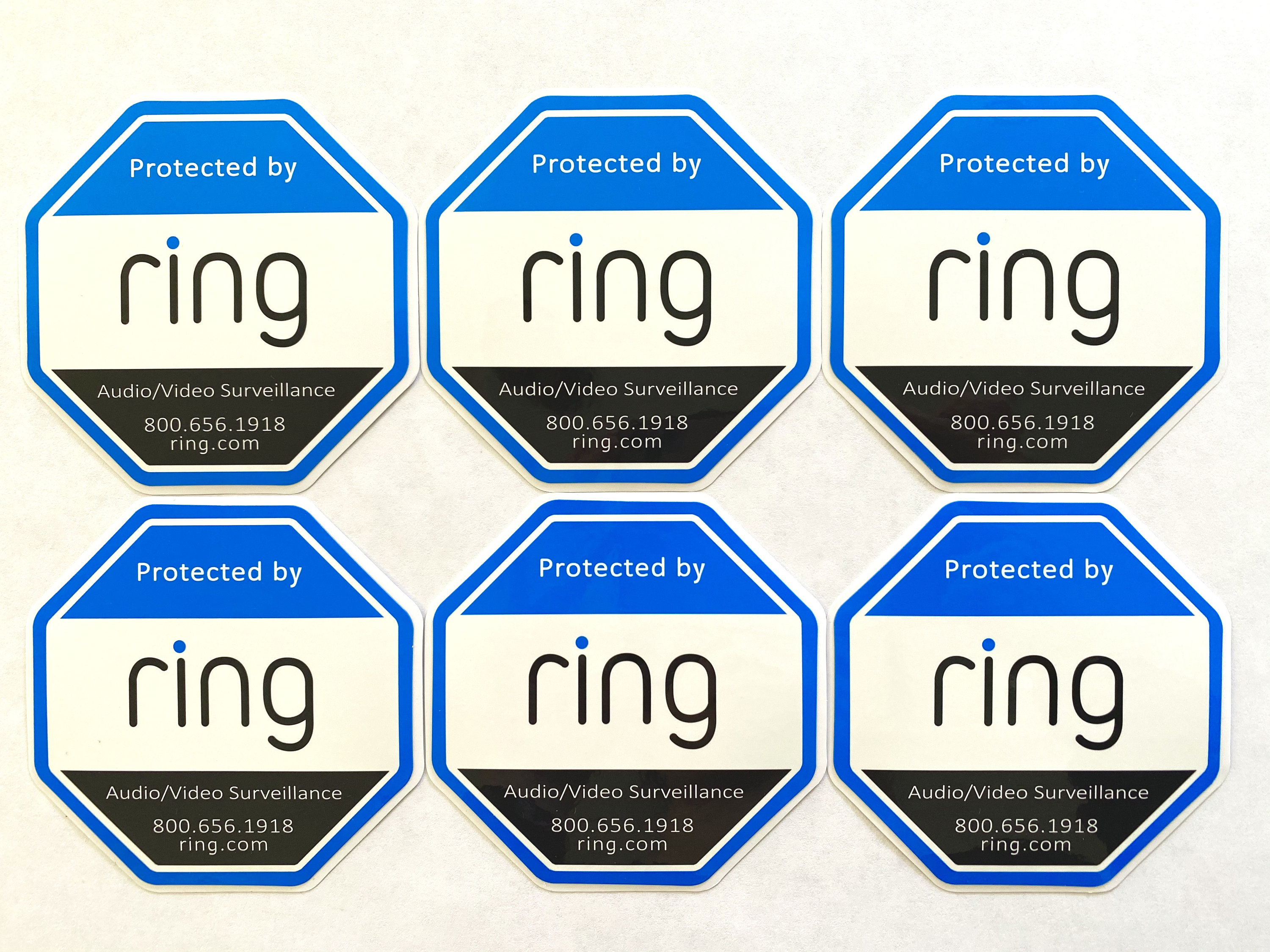 6 Ring Security Window Stickers Security Alarm Etsy