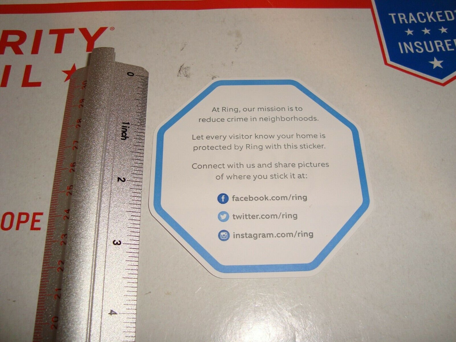 3 Ring Security Window Stickers Double Sided Warning Alarm Etsy