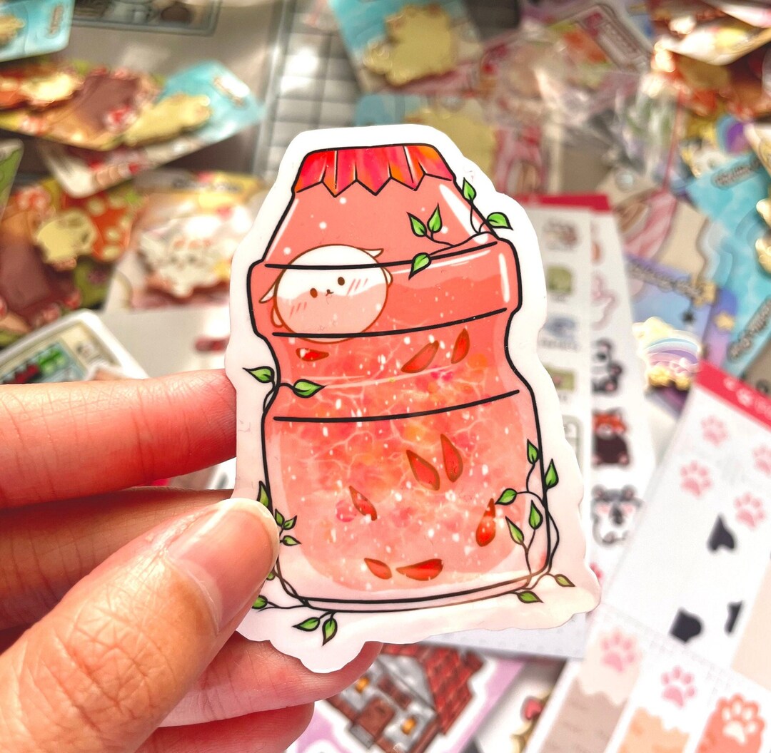 Yogurt Drink Stickers Etsy