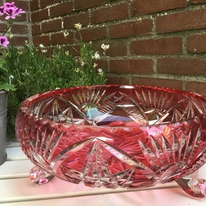 Val Saint Lambert bowl - large size - beauty of great class - signed on the bottom - beautiful color - for many applications