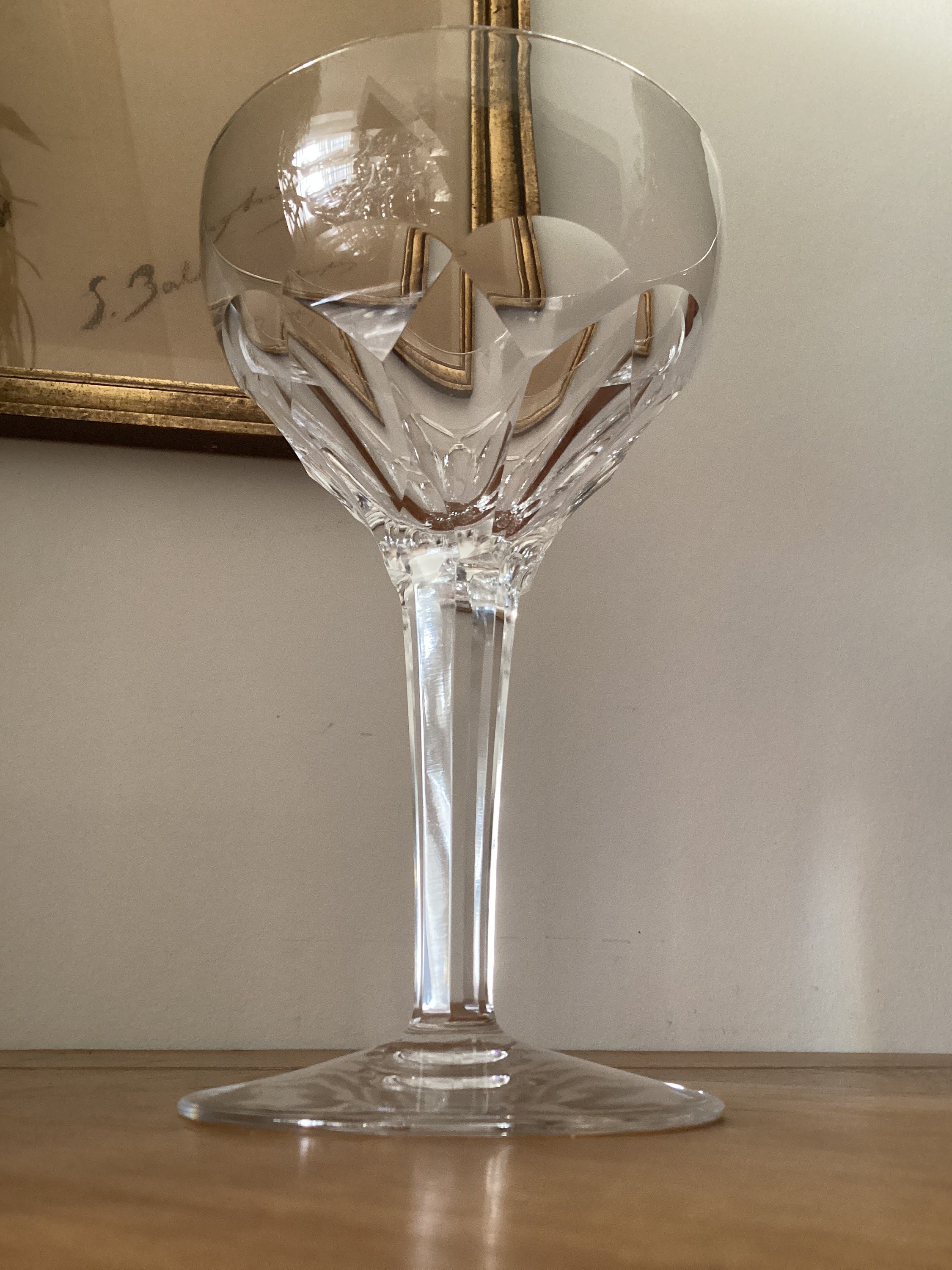 Wine Glasses VSL - Crystal Wine Glass Set of 6 - Facet Cut Val