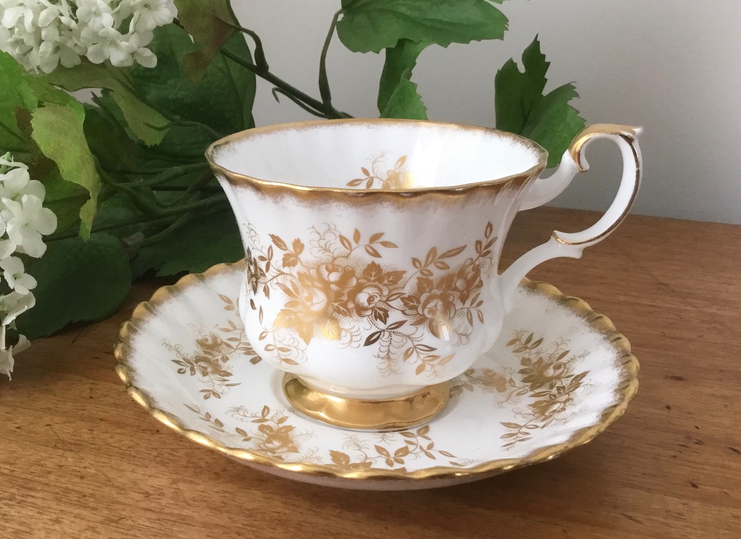 Bernardaud Marie Antoinette Coffee cup only 5 oz. - The Pink Daisy