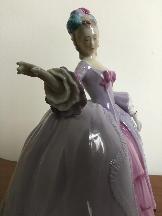 minuet purple dress Cierra Printed Tiered Corset Gown