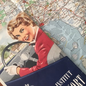 Carte routière du Danemark détaillée 1:300000 feuille 2 Det Sydlige Jylland Og Fyn sud-ouest du Danemark - achetée vers les années 1950 par un touriste