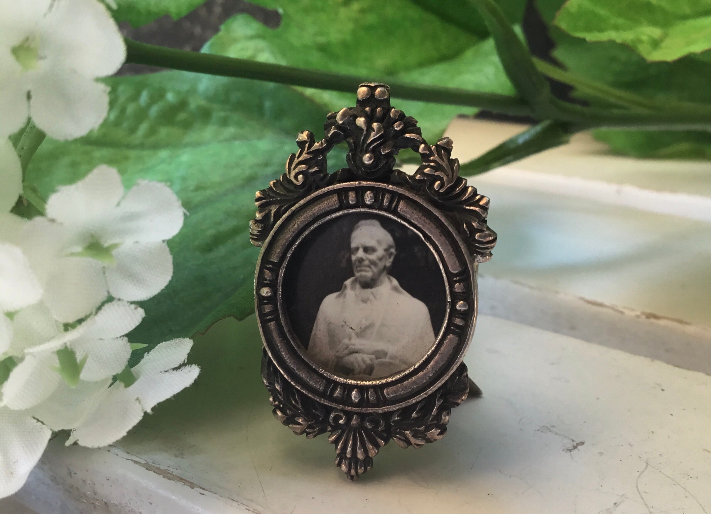 Small Round Picture Frame 925 1st amount Silver Vintage Etsy