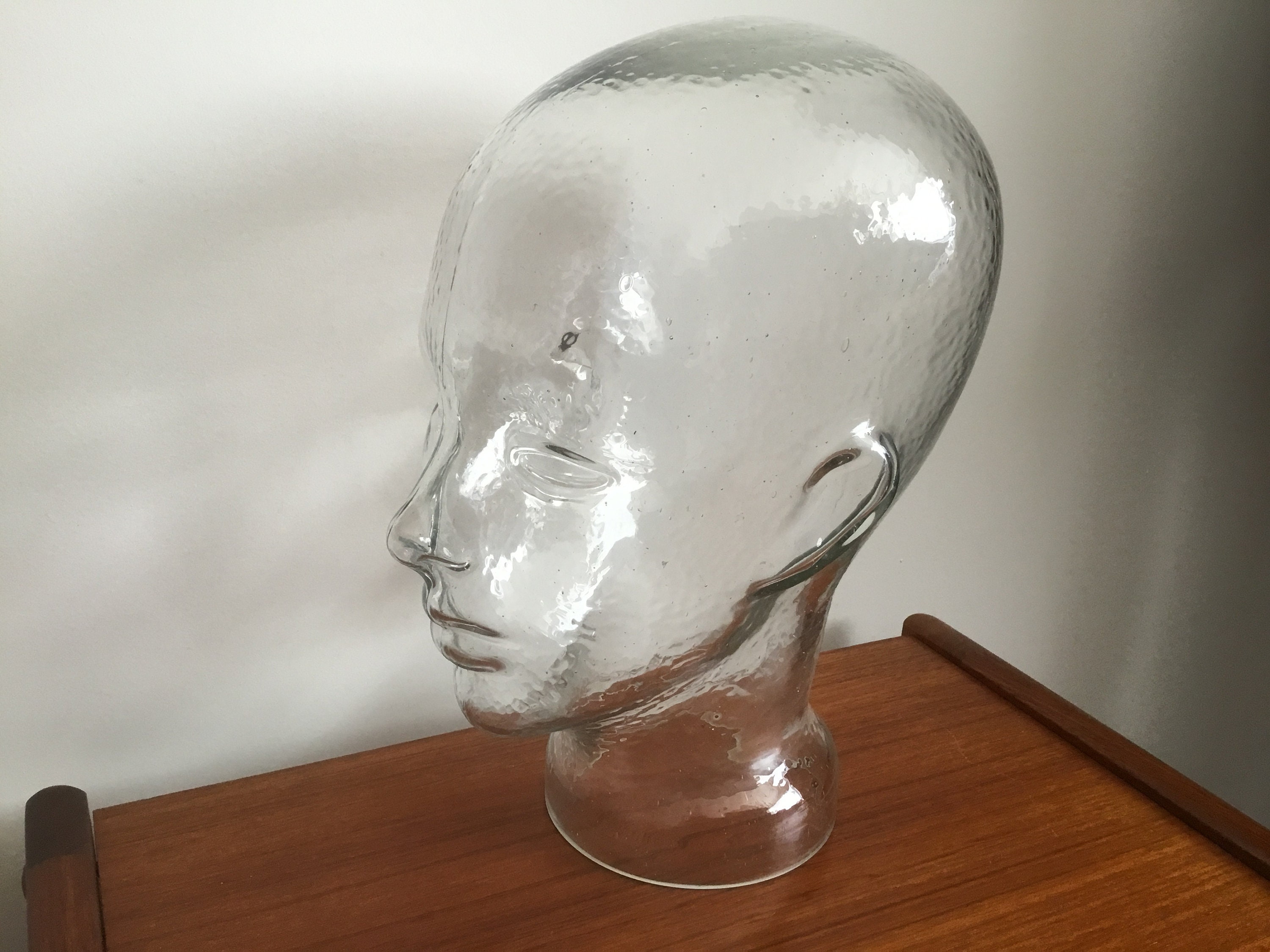 Glass Mannequin Head Ca.1970 Etsy Canada