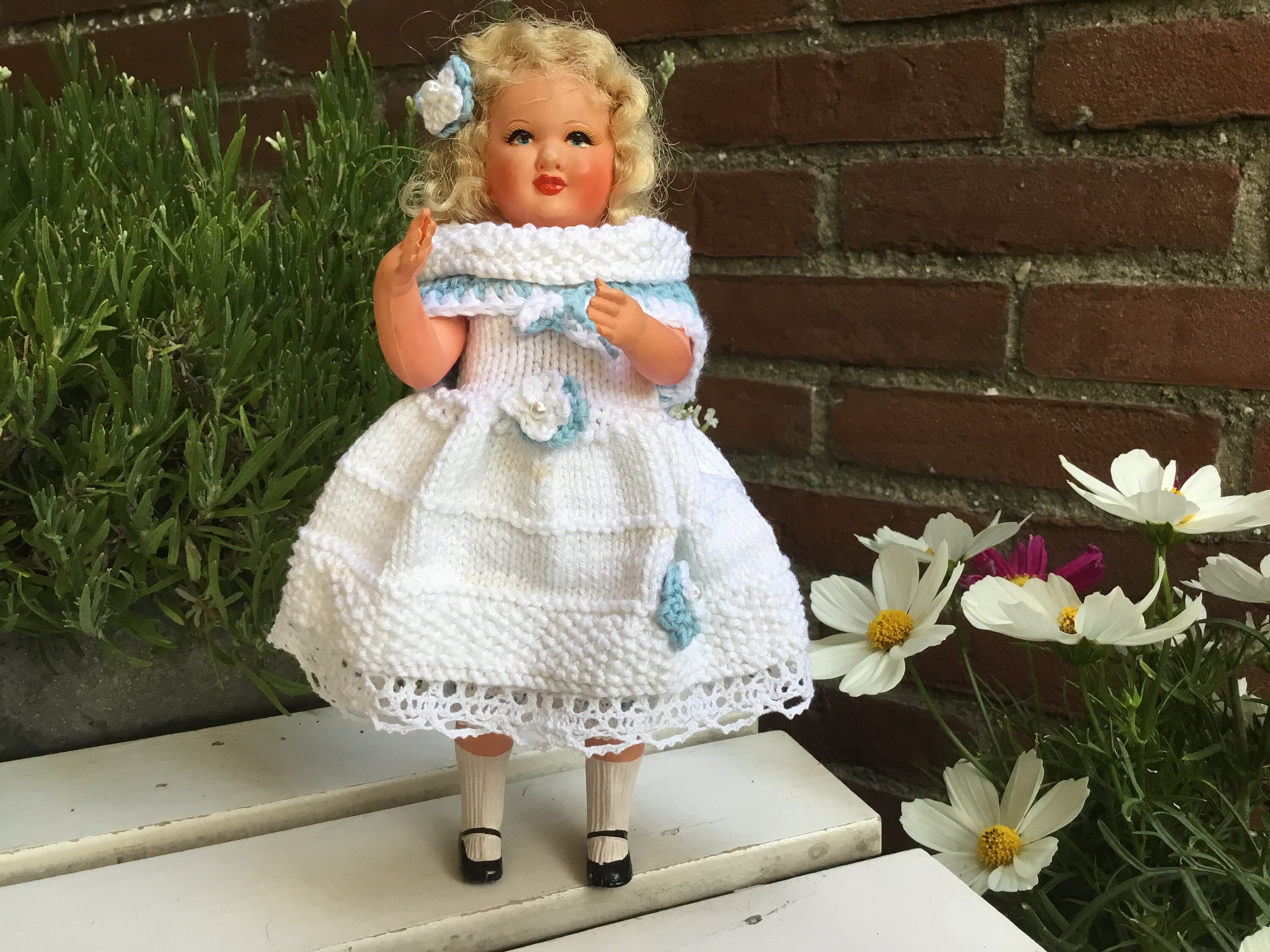 Jolie Poupée Ancienne Française En Celluloïd - Tenue Communion 1930/1940 - Originale