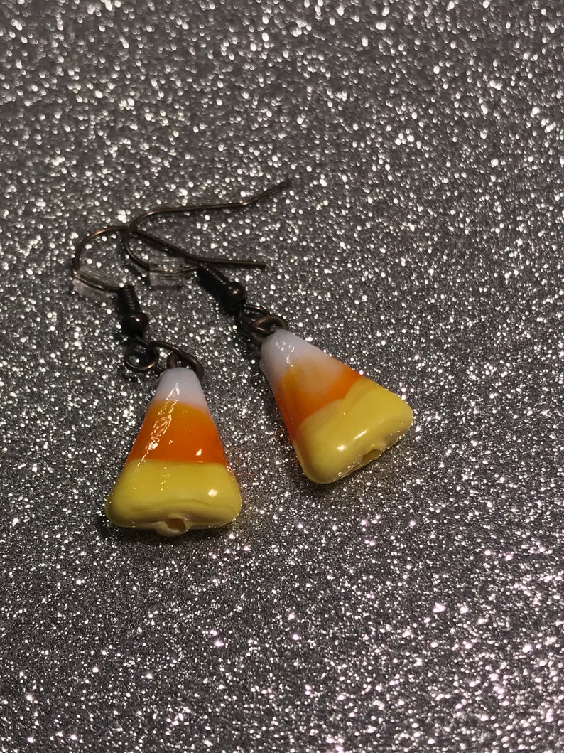 Candy Corn Earrings