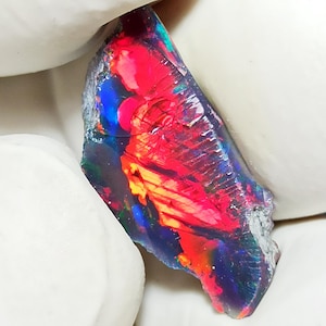 Opal Rough, Ethiopian Smoked Opal Rough, Raw Opal, Natural Dry Opal Rough, Fire Opal For Jewelry Making, Welo Opal Rough, 3.60 CT.