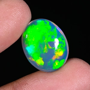 Ethiopian Opal Classic Top Quality Natural Oval Shape Cabochon Loose Gemstone For Making Jewelry  Size:- 18.20 x 14.40 x 6.90 MM |  9.35 CT