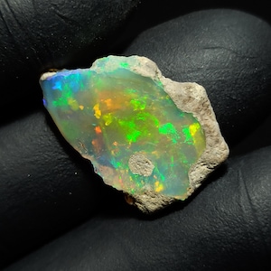 AAA+ Ethiopian Opal Rough, Opal Specimens, Opal Raw, Green & White Fire Opal, Natural Opal, Best Opal Rough For Jewelry Making. 9.00 CT