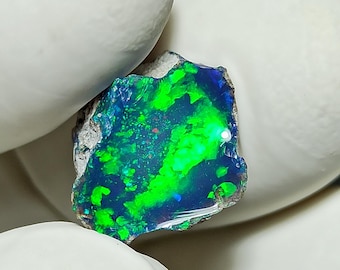 Opal, Raw Opal Crystal, Smoked Opal Rough, Fire Opal Rough, Rough Gemstone, Natural Ethiopian Opal For Jewelry Making 5.00 CT 14 x 11 x 9 Mm