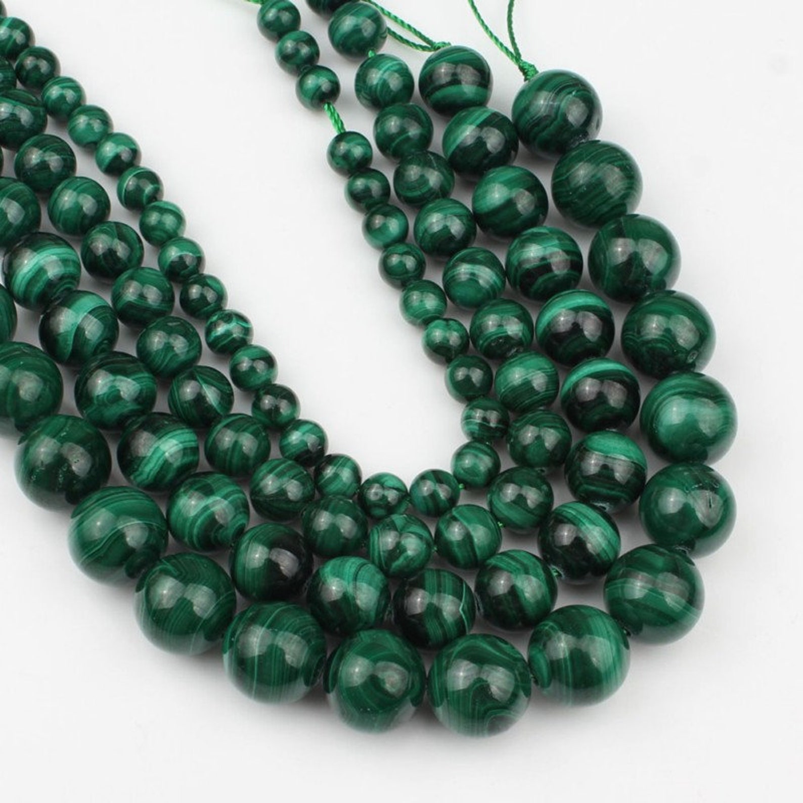 AAA Malachite 4mm 6mm 8mm 10mm 12mm Natural Beads Round - Etsy