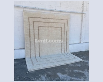 Beni Ourain Teppich, Berber Teppich, Handgeknüpfter Wollteppich, Berberteppich