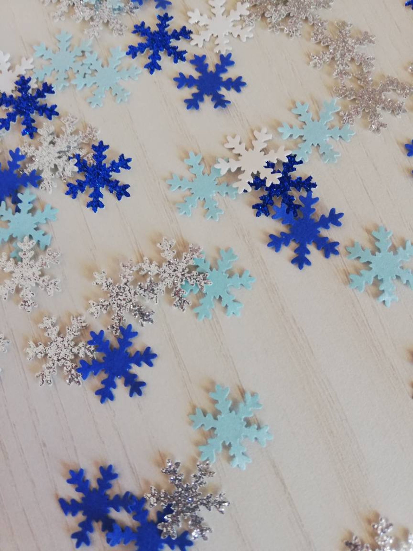 Snowflakes confetti frozen birthday party confetti Etsy