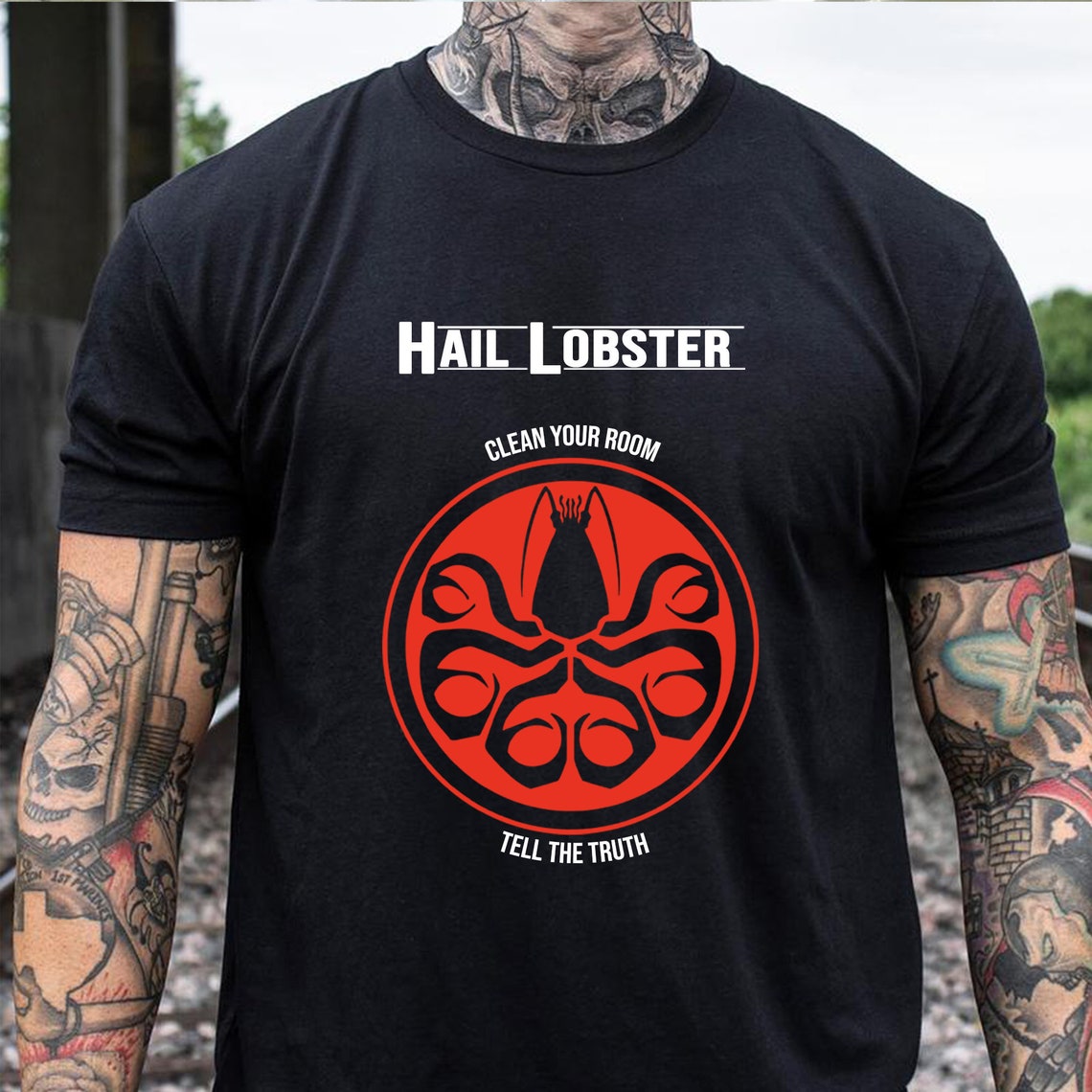 All hail lobster Shirt Hail lobster Jordan Peterson as Red Etsy
