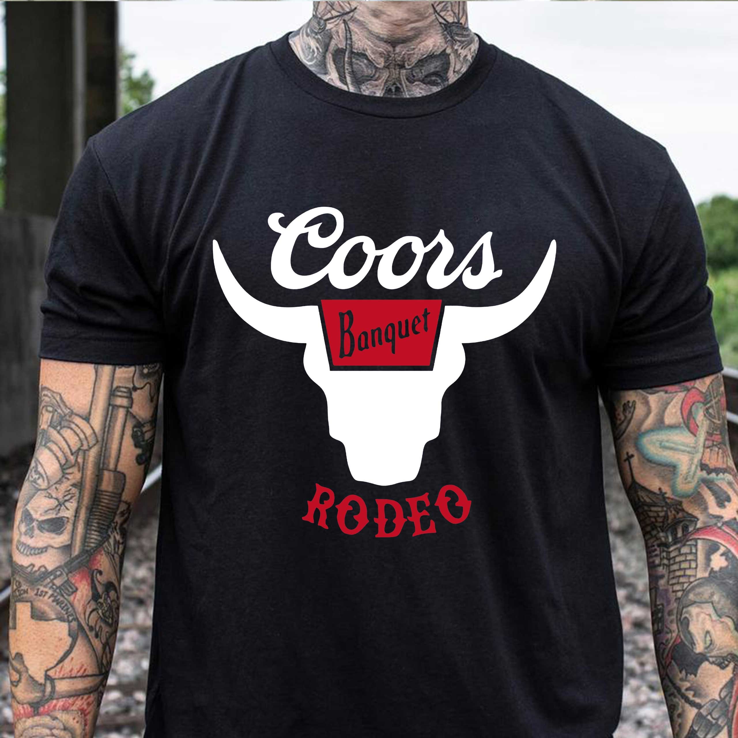 Coors Rodeo T shirt Coors Rodeo Shirt Coors Banquet Rodeo Etsy