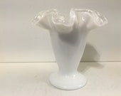 Vintage Fenton Small Silvercrest Vase